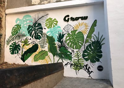 Pintura mural en Fragafitti 2019