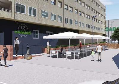 Diseño de espacio exterior HANGAR 03